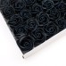 10 Craft Soap Flowers - Med Rose - Black With white Rim 10 Craft Soap Flowers - Med Rose - Black With white Rim