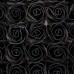 10 Craft Soap Flowers - Med Rose - Black With white Rim 10 Craft Soap Flowers - Med Rose - Black With white Rim