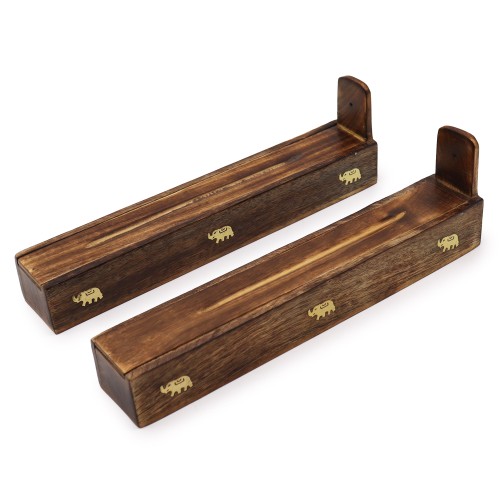 Mango Wood Incense Box - Assorted Mango Wood Incense Box - Assorted