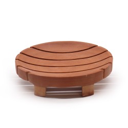 Classic Mahogany Soap Dish - Round