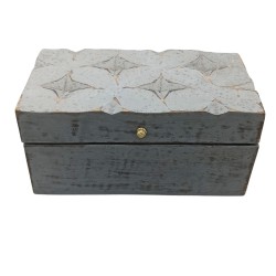 Vintage Deco - Multi Purpose Box - 22x12x10cm - Grey Star