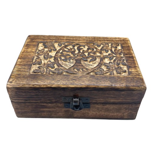 Medium Wooden Keepsake Box 15x10x6cm - Tree of Life Medium Wooden Keepsake Box 15x10x6cm - Tree of Life