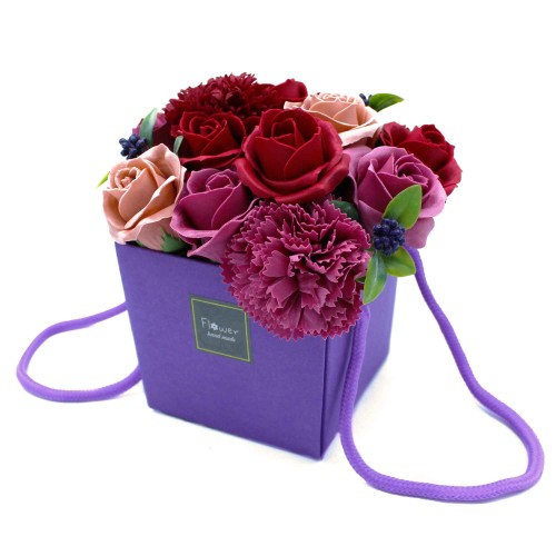 Soap Flower Bouquet - Purple Flower Garden Soap Flower Bouquet - Purple Flower Garden